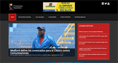 Desktop Screenshot of produccionesdeportivas.com