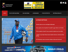 Tablet Screenshot of produccionesdeportivas.com